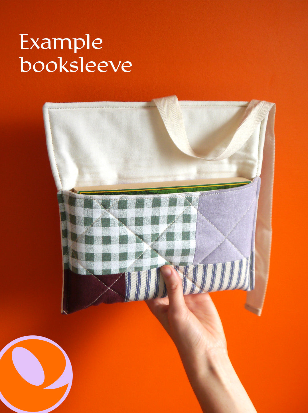 Patchwork Quilted Book Sleeve