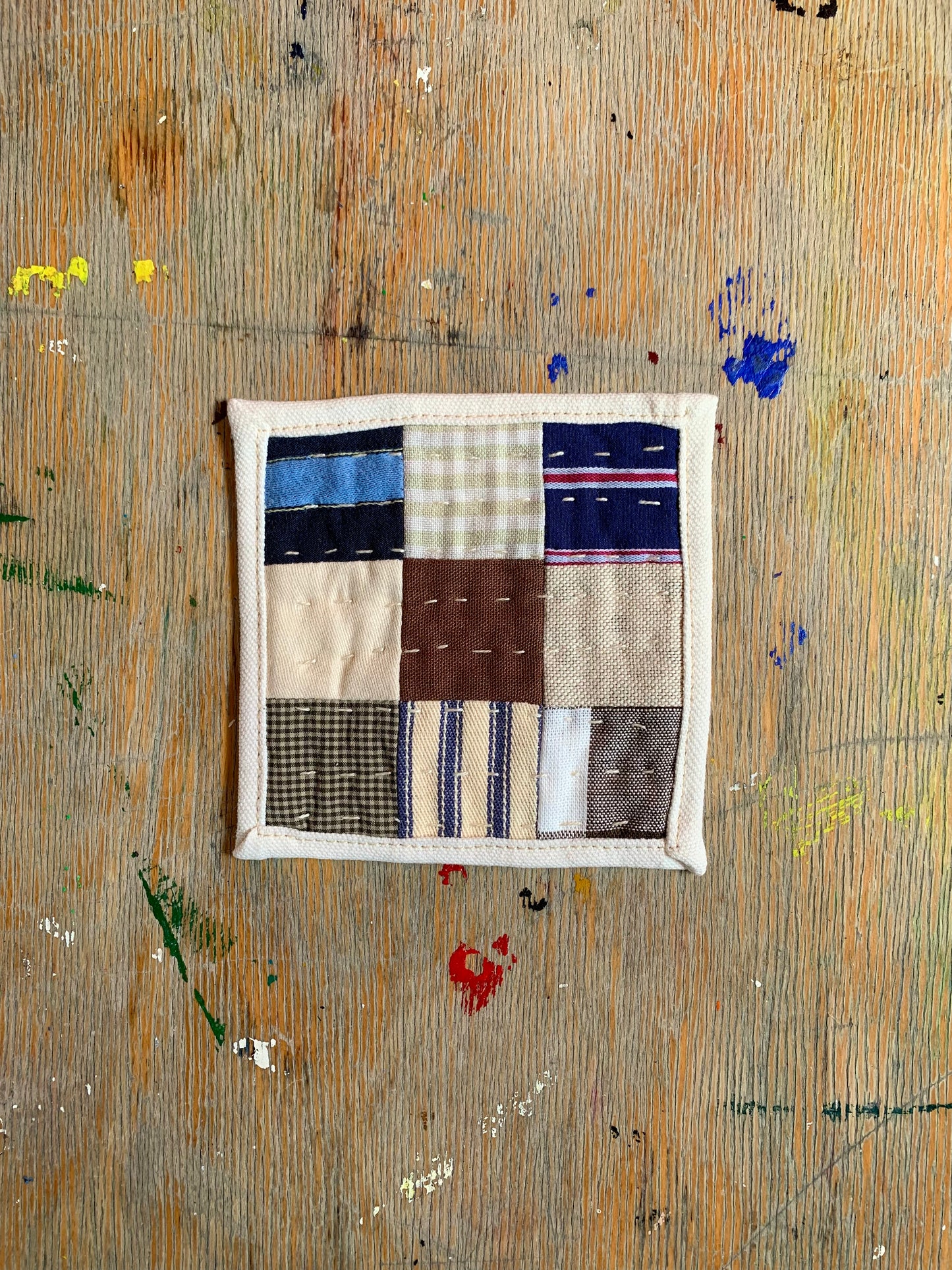 Hand Quilted Mug Rug