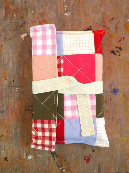 Patchwork Quilted Book Sleeve